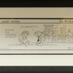 Autographed cartoon by Brickman (no date)