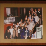 Class Photo of Richard Fenno and 27 of his former graduate students at a conference celebrating his 40th year teaching at the University of Rochester, October, 1997. 