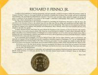 University of Rochester Alumni Citation to Faculty Award for Richard Fenno, 1976.