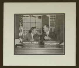 Richard Fenno and former New York congressman Barber Conable c. 1965. Richard Fenno and former New York congressman Barber Conable c. 1965.