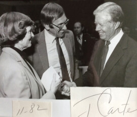 Richard and Nancy Fenno with Former President Jimmy Carter, 1982. Richard and Nancy Fenno with Former President Jimmy Carter, 1982.